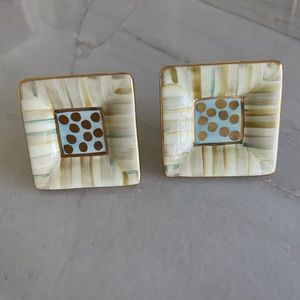 Set of 2 MacKenzie Childs square knobs